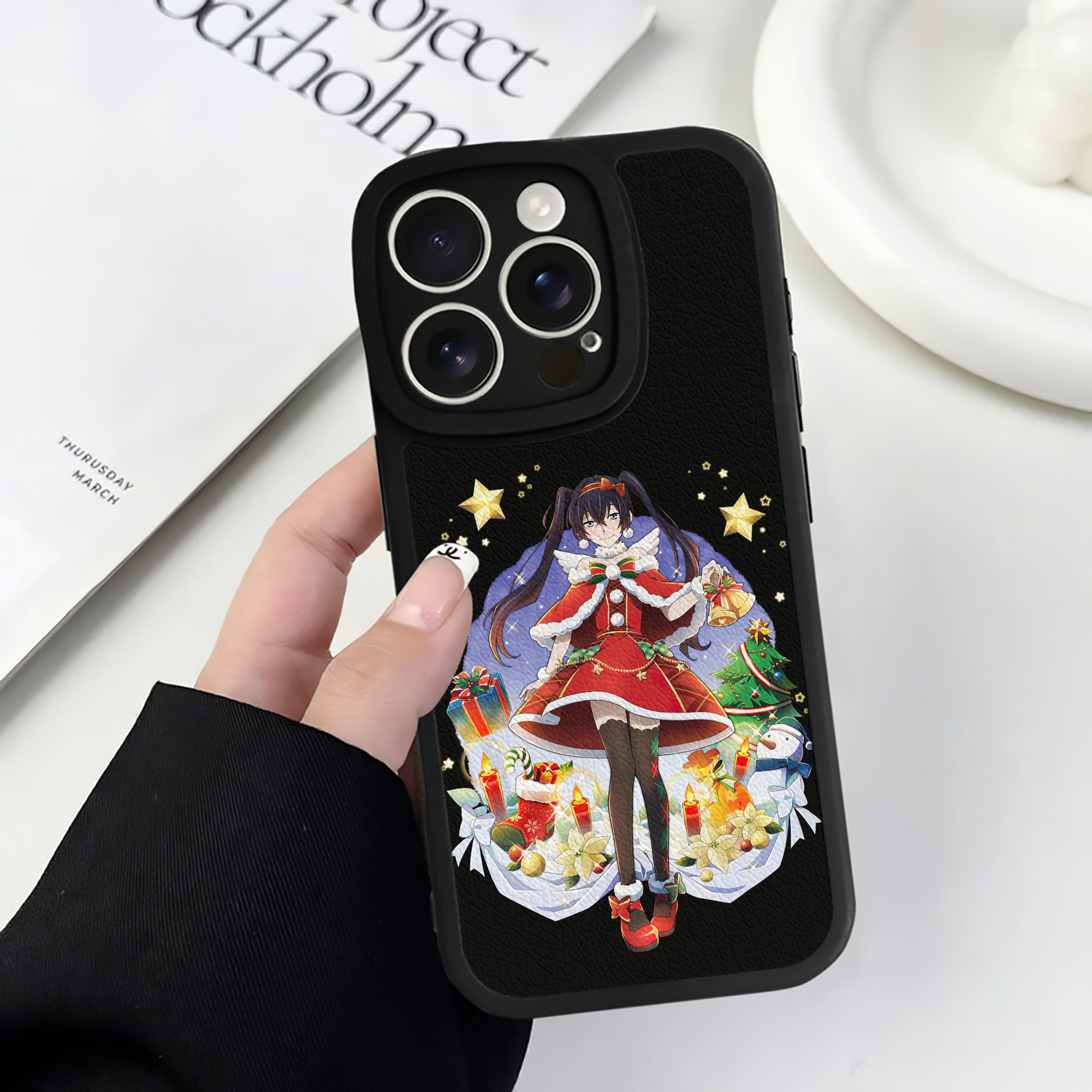 （画像用） 文豪ストレイドッグス Bungo Stray Dogs 【iPhone 16シリーズ対応】シリコンスマホケース（レザー調） 材質：シリコン
